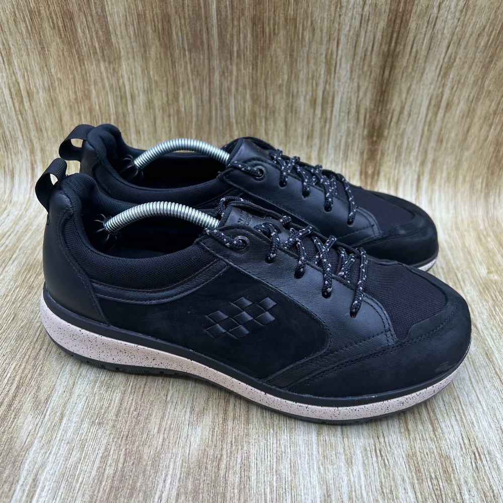SAS Boulder Walking Shoes Women's 9 M Black Leather Lace Up Sneakers 2500358